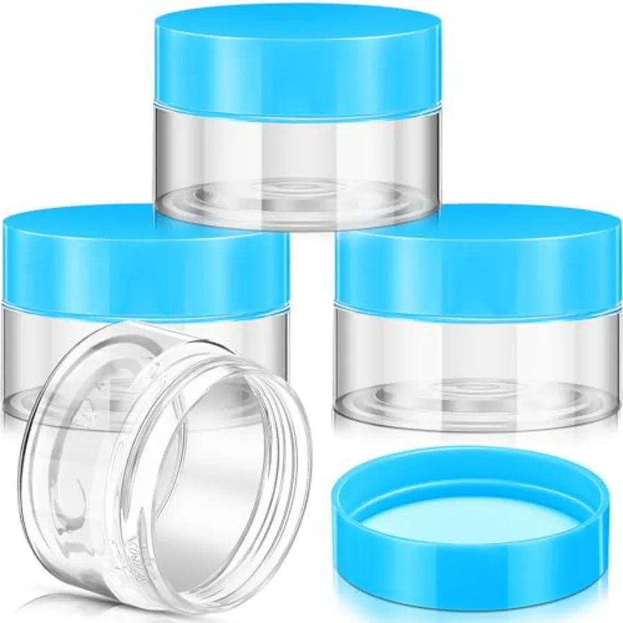 4 Pieces Round Wide-mouth Leak Proof Plastic Container Jars with Lids for Travel Storage Makeup Beauty Products Face Creams Oil
4 Pieces Round Wide-mouth Leak Proof Plastic Container Jars with Lids for Travel Storage Makeup Beauty Products Face Creams Oil