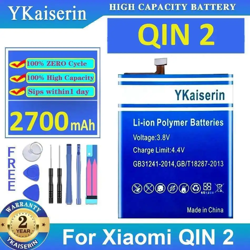 2700Mah Long Lasting For Xiaomi Qin 2 High-Efficiency Mobile Phone Battery
2700Mah Long Lasting For Xiaomi Qin 2 High-Efficiency Mobile Phone Battery
