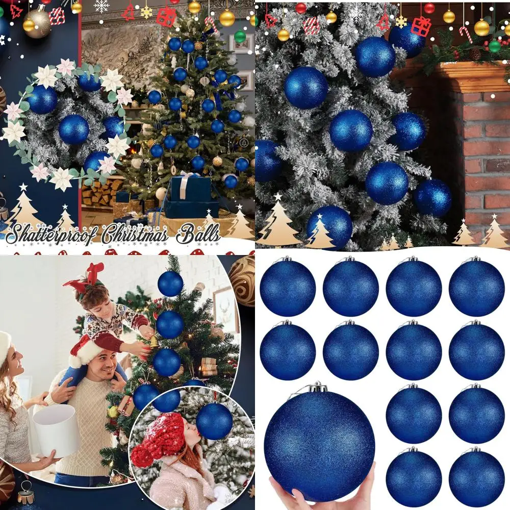 Гигантские 6-дюймовые блестящие темно-синие рождественские украшения, очень большие рождественские шары с подвесной петлей для декора праздничной вечеринки
Гигантские 6-дюймовые блестящие темно-синие рождественские украшения, очень большие рождественские шары с подвесной петлей для декора праздничной вечеринки