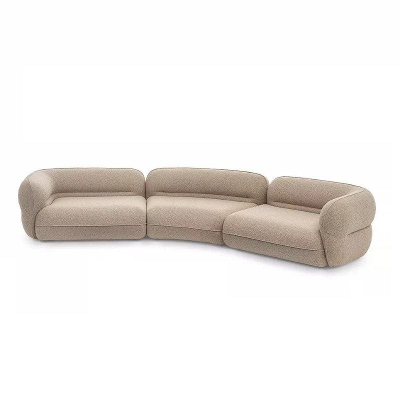 Minimalist cream wind special-shaped curved lamb wool large flat living room light luxury model room fabric sofa
Minimalist cream wind special-shaped curved lamb wool large flat living room light luxury model room fabric sofa