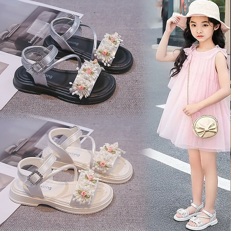Girls Princess Flower Sandals Kids Summer Flat Shoes Soft Sole Anti Slip Beach Sandals for Children Outdoor Walking Comfortable
Girls Princess Flower Sandals Kids Summer Flat Shoes Soft Sole Anti Slip Beach Sandals for Children Outdoor Walking Comfortable