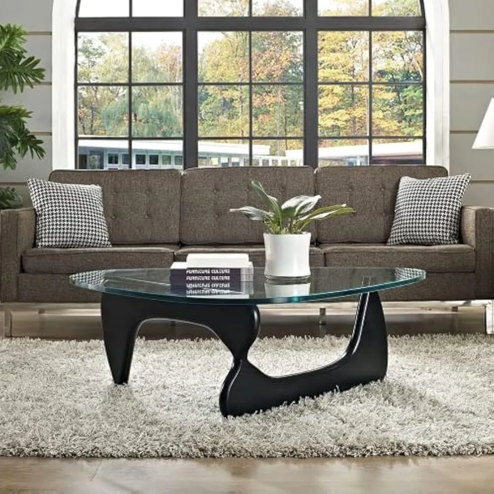 Table Triangle Glass Coffee Table Vintage Glass End Table, Solid Wood Base and Triangle Clear Glass Top Modern End Table
Table Triangle Glass Coffee Table Vintage Glass End Table, Solid Wood Base and Triangle Clear Glass Top Modern End Table