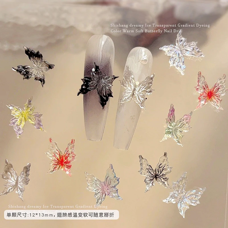 50PCS Transparent 3D Acrylic Nail Art Butterfly Charms Accessories Parts For Manicure Product Nails Decoration Supplies Material
50PCS Transparent 3D Acrylic Nail Art Butterfly Charms Accessories Parts For Manicure Product Nails Decoration Supplies Material