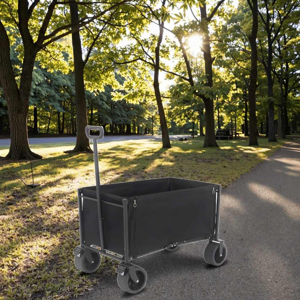 Cross-Border Outdoor Camping Cart Metal Wide Wheels Side-Opening Zipper Detachable Foldable Portable Camp Trolley Customizable
Cross-Border Outdoor Camping Cart Metal Wide Wheels Side-Opening Zipper Detachable Foldable Portable Camp Trolley Customizable