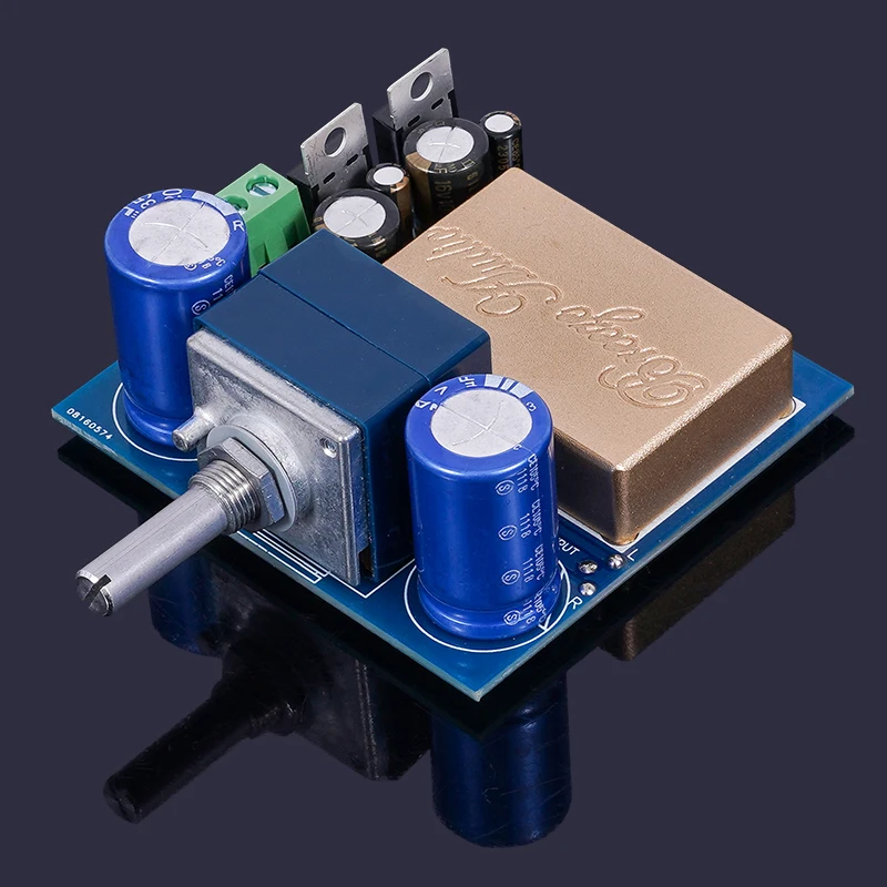 Full DC shielded op amp preamplifier board, double-sided immersion gold kit, welded board with cover and 27-type potentiometer
Full DC shielded op amp preamplifier board, double-sided immersion gold kit, welded board with cover and 27-type potentiometer