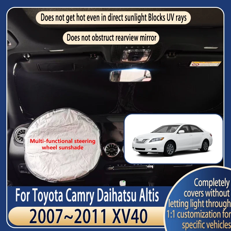 Солнцезащитный козырек на руль автомобиля для Toyota Camry XV40 2007~2011, летний охлаждающий аксессуар, солнцезащитный экран на лобовое стекло, изоляция от солнца
Солнцезащитный козырек на руль автомобиля для Toyota Camry XV40 2007~2011, летний охлаждающий аксессуар, солнцезащитный экран на лобовое стекло, изоляция от солнца