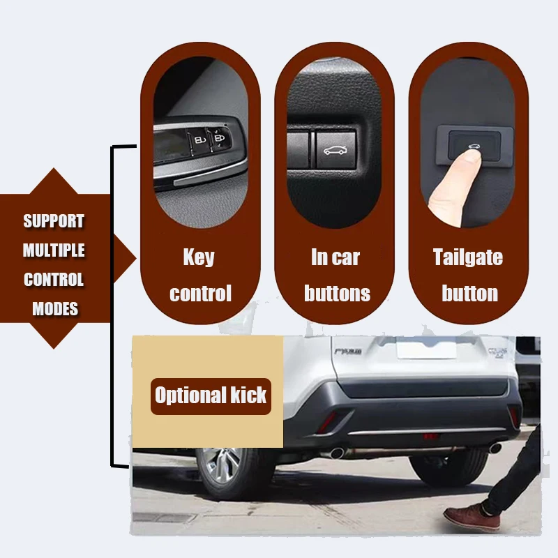 Car Power Trunk Lift Electric Hatch Tailgate Strut Auto Rear Door Actuator For Volkswagen VW T6 Transporter T32 7H 7J 2016~2021
Car Power Trunk Lift Electric Hatch Tailgate Strut Auto Rear Door Actuator For Volkswagen VW T6 Transporter T32 7H 7J 2016~2021