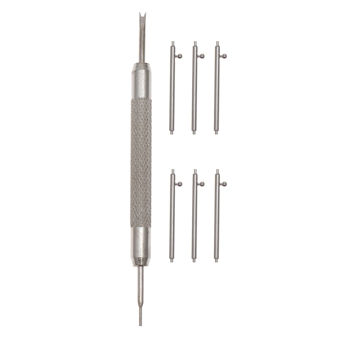 7pcs Watch Band Repair Tool Set Silver Double Head Pins Remover Strap Adjustor Spring Bars Link Pin Opener Repair Accessories
7pcs Watch Band Repair Tool Set Silver Double Head Pins Remover Strap Adjustor Spring Bars Link Pin Opener Repair Accessories