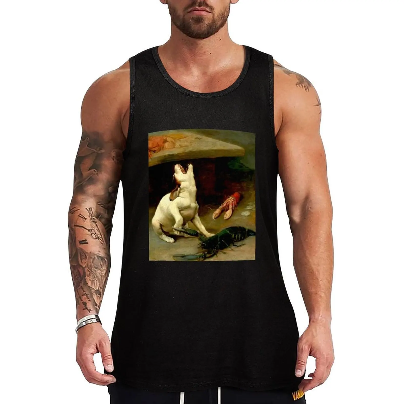 Puppy Bitten By Lobster Tank Top Men's gym men clothes sports clothes for men Vest male
Puppy Bitten By Lobster Tank Top Men's gym men clothes sports clothes for men Vest male