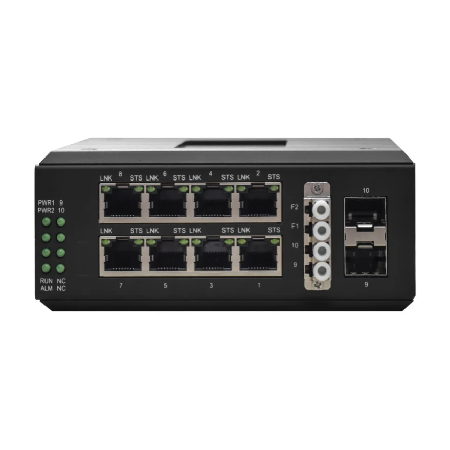 Din Rail Industrial Managed Ethernet Switch 8GE 2GE ERPS Network Switch with Optical Bypass (DDM Management)
Din Rail Industrial Managed Ethernet Switch 8GE 2GE ERPS Network Switch with Optical Bypass (DDM Management)