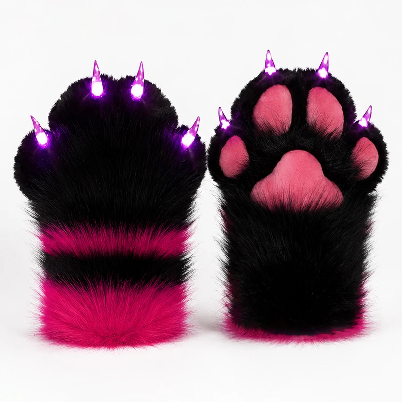 LED Light Up Plush Paw Gloves, Cosplay Costume Accessory, Cute Claw Gloves for Halloween Party
LED Light Up Plush Paw Gloves, Cosplay Costume Accessory, Cute Claw Gloves for Halloween Party
