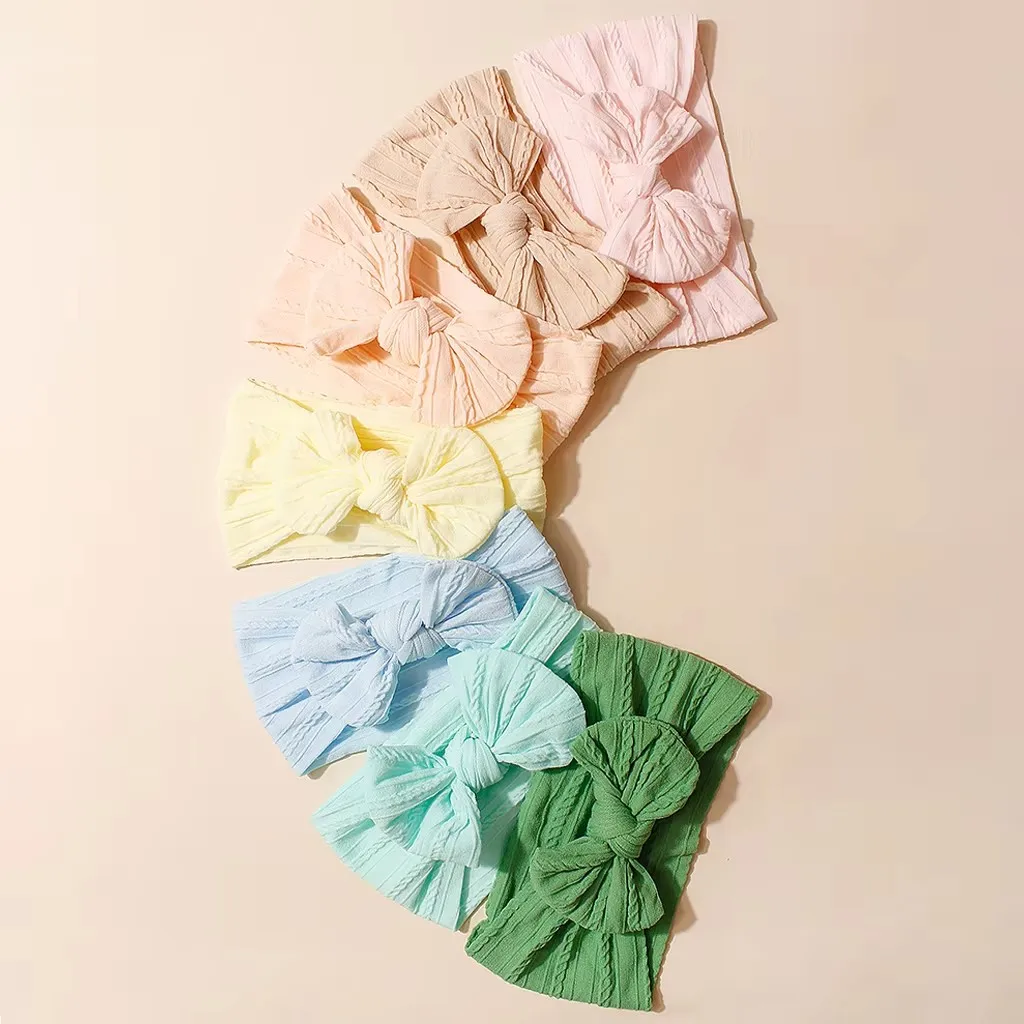 7 Pcs Hot Selling Unisex Baby Headband Jacquard Elastic Wide Edge Bow Solid Pattern 13-24m Children's Hairband
7 Pcs Hot Selling Unisex Baby Headband Jacquard Elastic Wide Edge Bow Solid Pattern 13-24m Children's Hairband