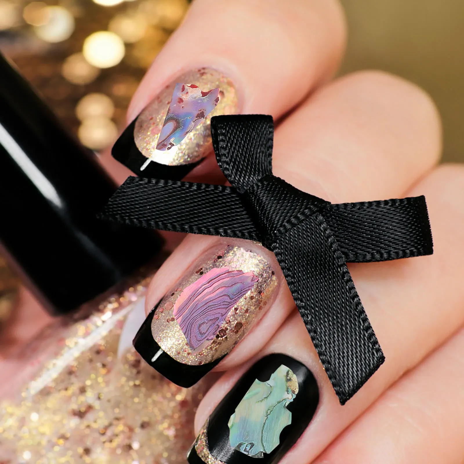 3pcs Nail Art Decorations Glitter Patches Manicure Charms Shell Flakes Diy Stickers For Natural False Nails Salon Home Use Nail
3pcs Nail Art Decorations Glitter Patches Manicure Charms Shell Flakes Diy Stickers For Natural False Nails Salon Home Use Nail