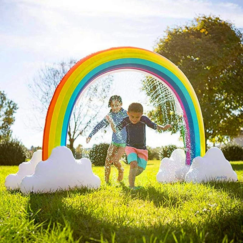 Giant Inflatable Rainbow Water Spray Arches Outdoor Toys Lawn Game Fountain Summer Beach Party Decor Kids Birthday Party Gifts
Giant Inflatable Rainbow Water Spray Arches Outdoor Toys Lawn Game Fountain Summer Beach Party Decor Kids Birthday Party Gifts