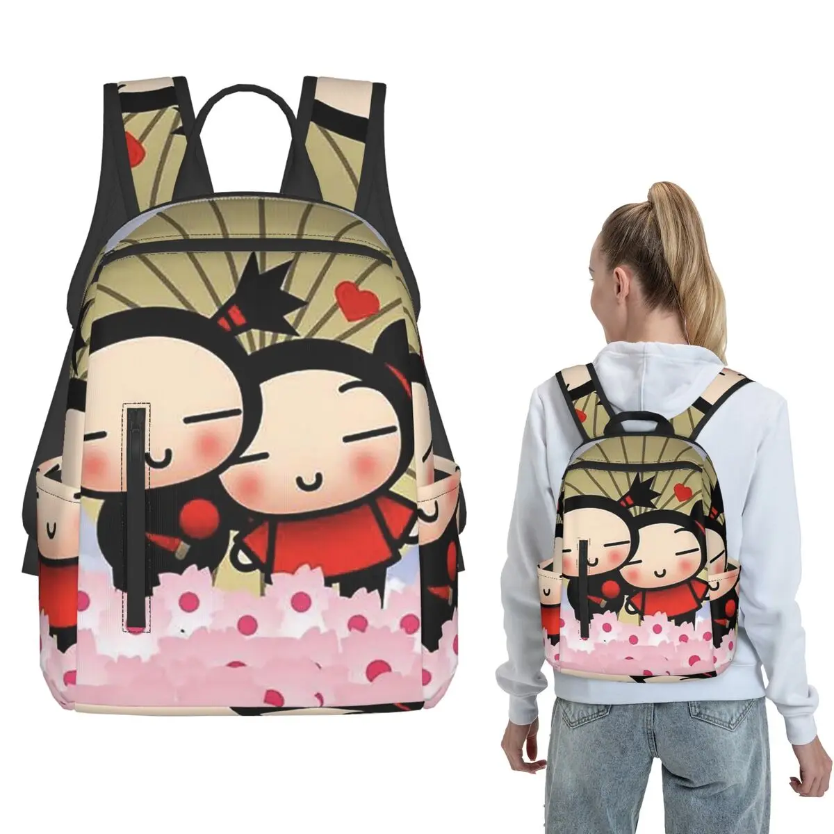 Cartoon Cute Pucca Backpack Large Capacity Children BookBag School Bag Shoulder Bags for Men Women
Cartoon Cute Pucca Backpack Large Capacity Children BookBag School Bag Shoulder Bags for Men Women