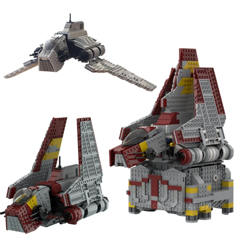NEW MOC Rho Class Transport Shuttle Nu Class Attack Shuttle Building Blocks Model DIY 8019 SpaceShip Battle Bricks Toy Kids Gift
NEW MOC Rho Class Transport Shuttle Nu Class Attack Shuttle Building Blocks Model DIY 8019 SpaceShip Battle Bricks Toy Kids Gift