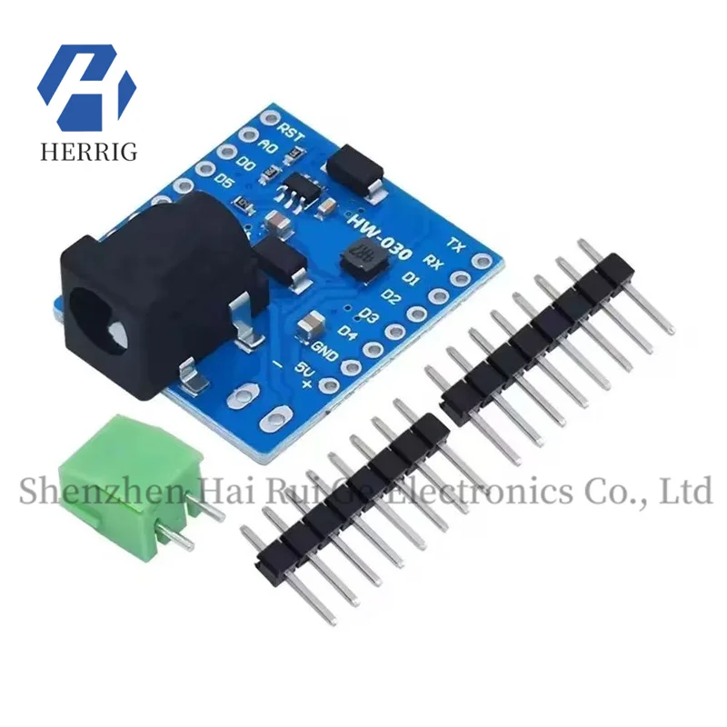 1PCS DC Power Shield V1.1.0 is used for the DC power panel module of the D1 mini development board
1PCS DC Power Shield V1.1.0 is used for the DC power panel module of the D1 mini development board