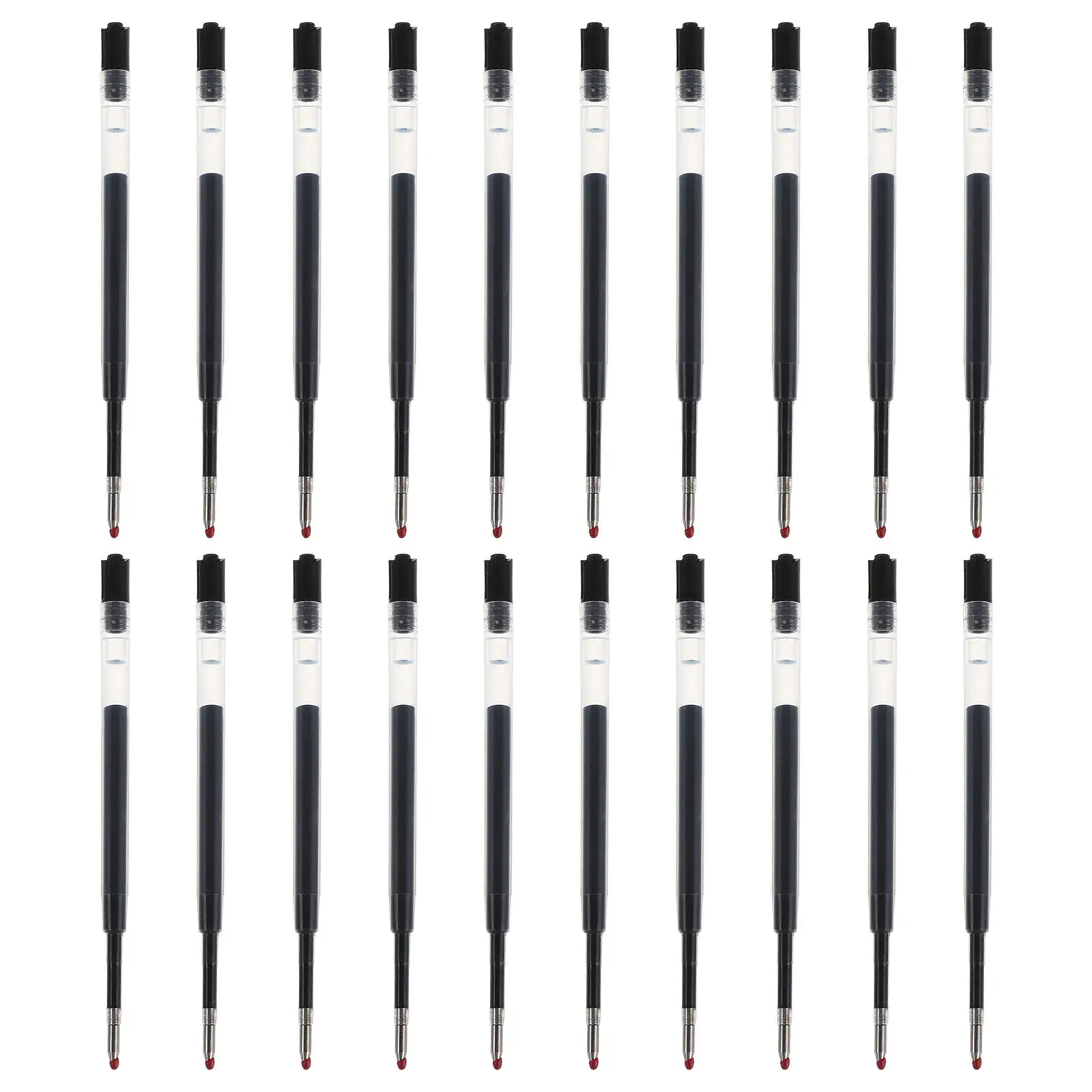 20Pcs Black Ballpoint Pen Refills 0.5mm Retractable Plastic Ink Replacement Smooth Writing Quick Drying Gel for Office School
20Pcs Black Ballpoint Pen Refills 0.5mm Retractable Plastic Ink Replacement Smooth Writing Quick Drying Gel for Office School
