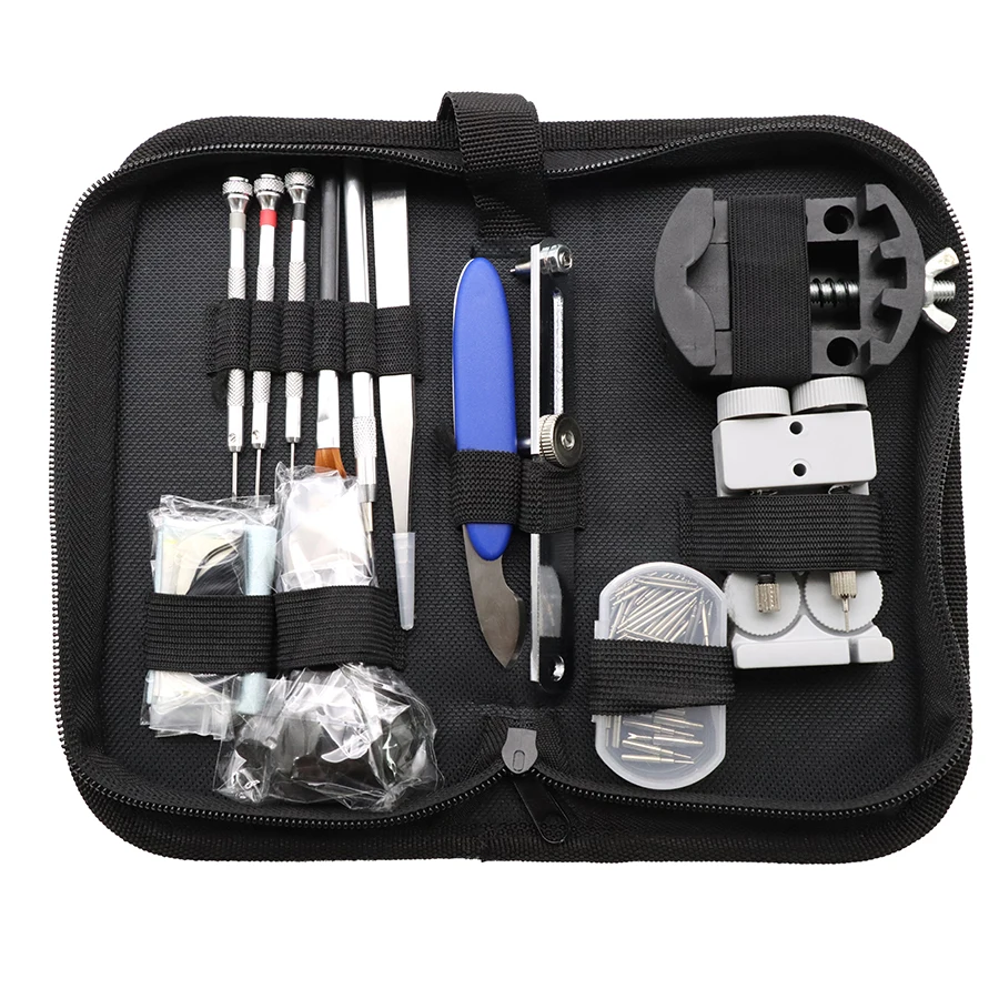 Repair watch tools, open the back cover of the watch, remove the strap, box, watch ear pins, and tool accessories
Repair watch tools, open the back cover of the watch, remove the strap, box, watch ear pins, and tool accessories