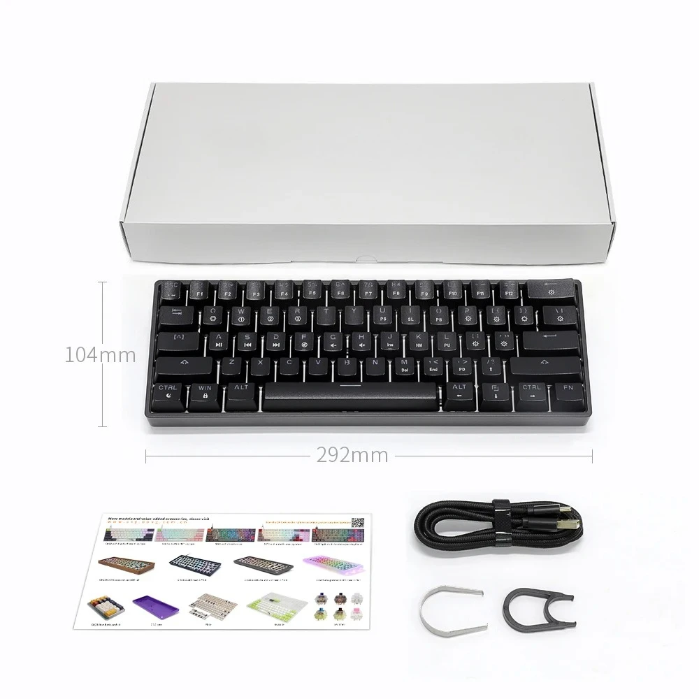 EE1 GK61 Sk61 Hotsale Gaming Mechanical Keyboard 60% 61keys Keyboard With Gateron Switch
EE1 GK61 Sk61 Hotsale Gaming Mechanical Keyboard 60% 61keys Keyboard With Gateron Switch