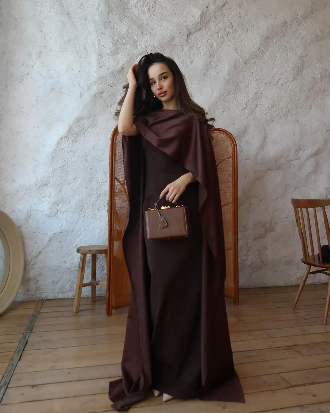 Vintage Two Pieces Prom Dresses O-Neck Floor Length Women's Temperament Pleated Evening Dresses
Vintage Two Pieces Prom Dresses O-Neck Floor Length Women's Temperament Pleated Evening Dresses