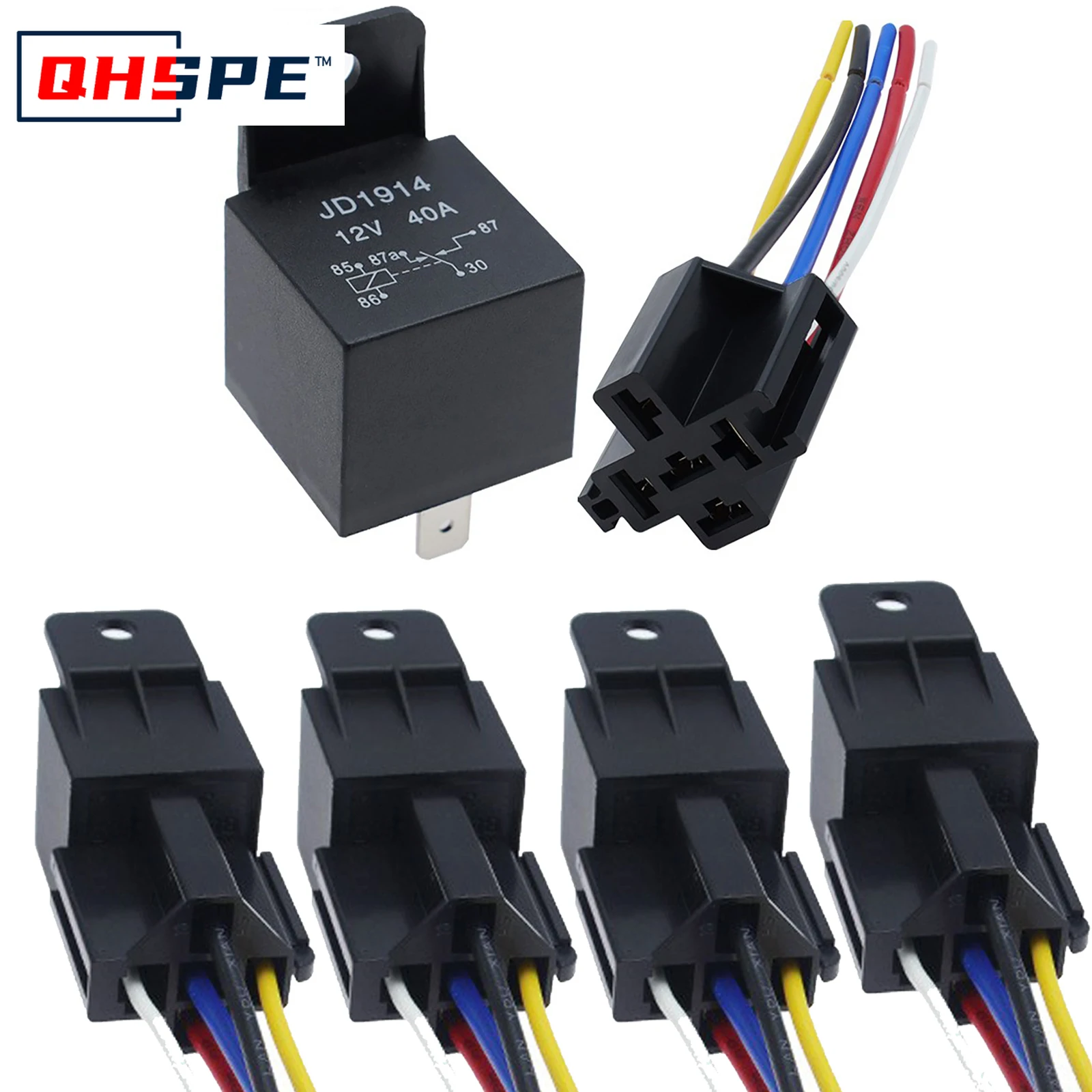 5 шт. автомобильное реле 12 В или 24 В 5-контактное 40 А автомобильное реле с черно-красным медным терминалом автоматическое реле разъем SPDT жгут проводов
5 шт. автомобильное реле 12 В или 24 В 5-контактное 40 А автомобильное реле с черно-красным медным терминалом автоматическое реле разъем SPDT жгут проводов