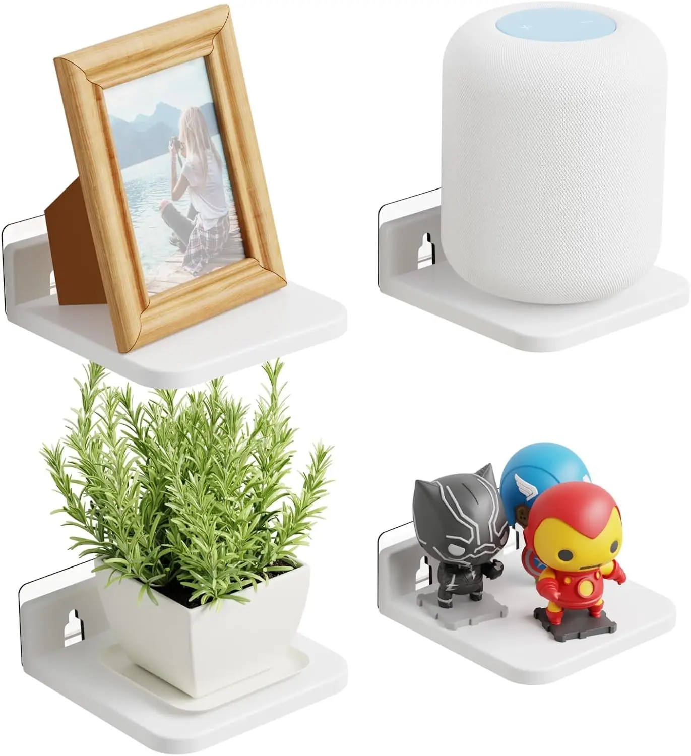 5 Inch Mini Shelf for Wall, 4 Pack Acrylic Floating Shelves, Small Display Ledges for Figures, Funko, Anime, White
5 Inch Mini Shelf for Wall, 4 Pack Acrylic Floating Shelves, Small Display Ledges for Figures, Funko, Anime, White