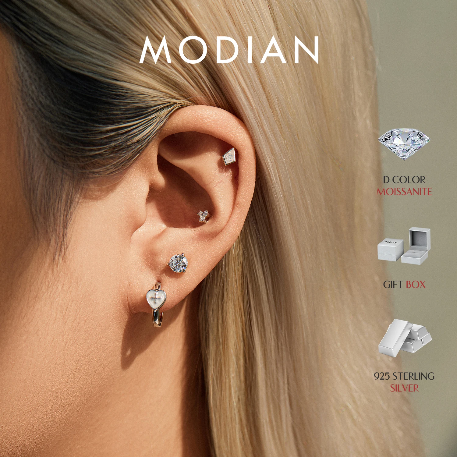 Серьги-геликс MODIAN с муассанитом, 1 шт., из стерлингового серебра 925 пробы, простые круглые ромбовидные серьги-гвоздики в форме сердца для женщин, изысканные ювелирные изделия
Серьги-геликс MODIAN с муассанитом, 1 шт., из стерлингового серебра 925 пробы, простые круглые ромбовидные серьги-гвоздики в форме сердца для женщин, изысканные ювелирные изделия