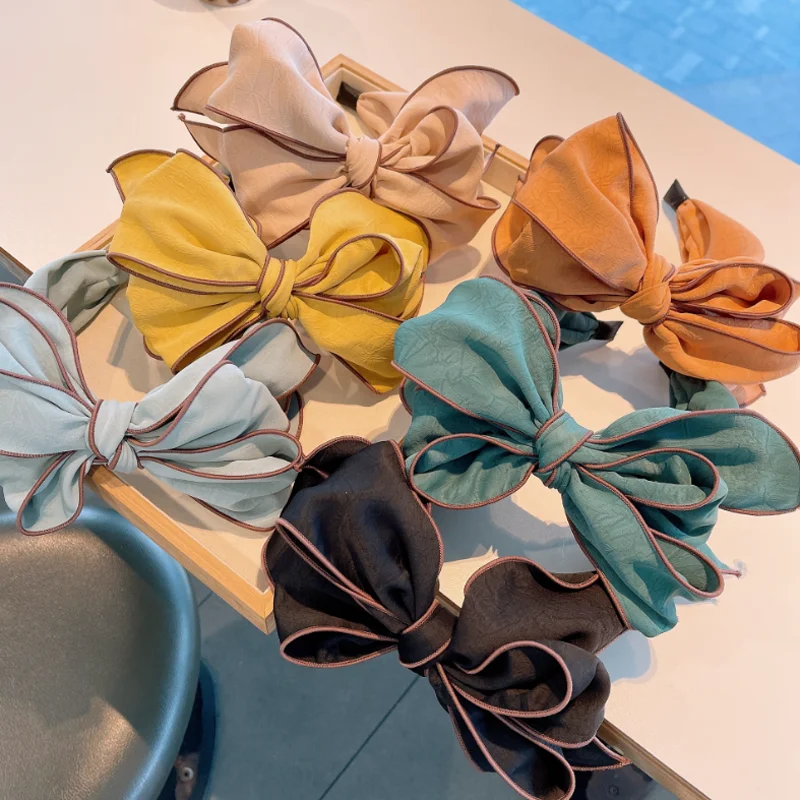 12 Colors Pure Color Large Bow Hair Clip Headband Outdoor Travel Pressed Hair Hairbands Women Wash Face Hair Hoop Accessories
12 Colors Pure Color Large Bow Hair Clip Headband Outdoor Travel Pressed Hair Hairbands Women Wash Face Hair Hoop Accessories