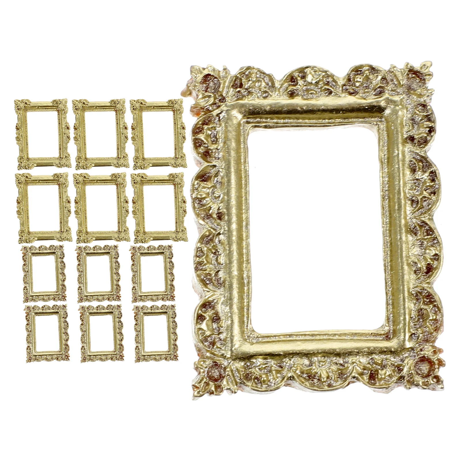 20 Pcs Photo Frame Ornaments DIY Crafts Retro Mini Picture Frames Jewelry Small Resin Golden Miniature House
20 Pcs Photo Frame Ornaments DIY Crafts Retro Mini Picture Frames Jewelry Small Resin Golden Miniature House
