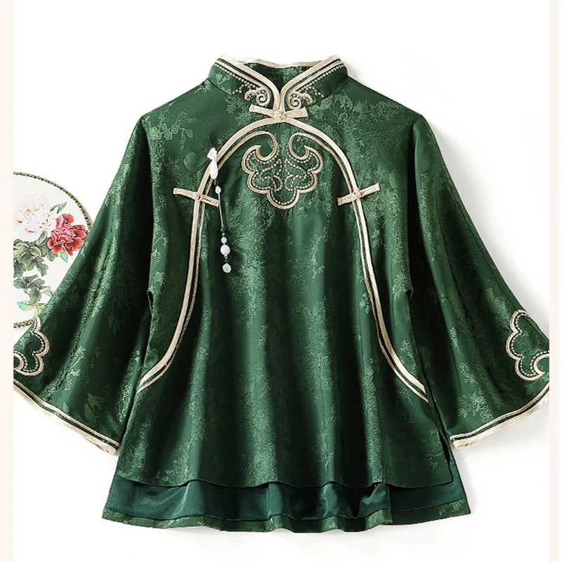 2025 New Women's Chinese Style Tang Suit Jacket Vintage Frog Button Coat Spring Fashion Youth Chic Loose Casual Embroidered Top
2025 New Women's Chinese Style Tang Suit Jacket Vintage Frog Button Coat Spring Fashion Youth Chic Loose Casual Embroidered Top