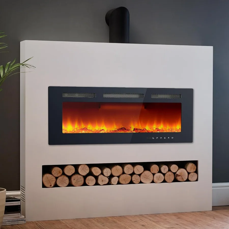 40 inch Electric Fireplace with 750/1500W Two Heat Settings for Living Room or Bedroom Wall Recessed and Wall Mounted Design Ad
40 inch Electric Fireplace with 750/1500W Two Heat Settings for Living Room or Bedroom Wall Recessed and Wall Mounted Design Ad
