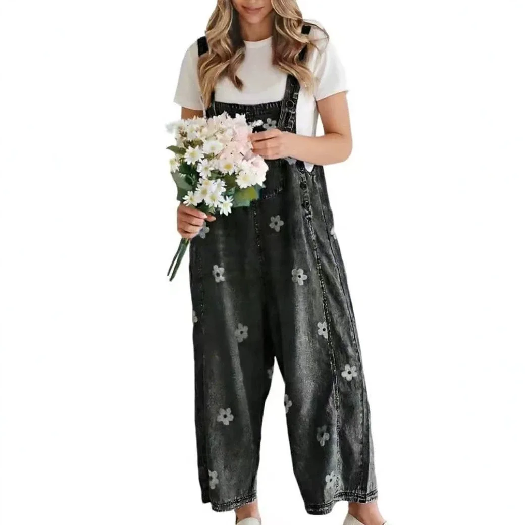 Floral Print Wide-leg Pants Patchwork Loose Casual Vintage Denim Overalls Trousers Women Harajuku Y2k Trousers Women Clothing
Floral Print Wide-leg Pants Patchwork Loose Casual Vintage Denim Overalls Trousers Women Harajuku Y2k Trousers Women Clothing