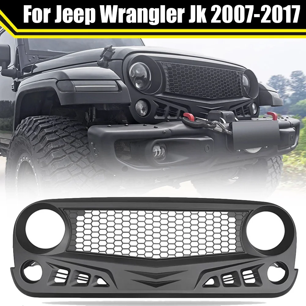 Hood Grille ABS Matte Black Auto Parts Front Bumper Mesh Grilles Trim Cover Front Racing Grill For Jeep Wrangler JK 2007-2017
Hood Grille ABS Matte Black Auto Parts Front Bumper Mesh Grilles Trim Cover Front Racing Grill For Jeep Wrangler JK 2007-2017