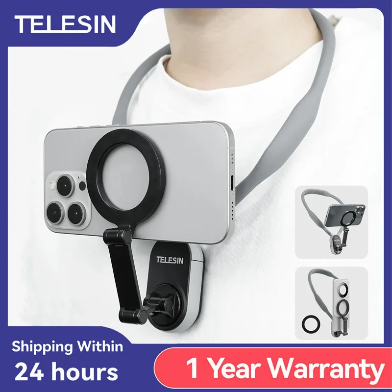 TELESIN Silicone Phone Magnetic Neck Mount Quick Release Hold for Iphone 15 14 13 12 11 SAMSUNG HUAWEI XIAOMI Phone Accessories
TELESIN Silicone Phone Magnetic Neck Mount Quick Release Hold for Iphone 15 14 13 12 11 SAMSUNG HUAWEI XIAOMI Phone Accessories