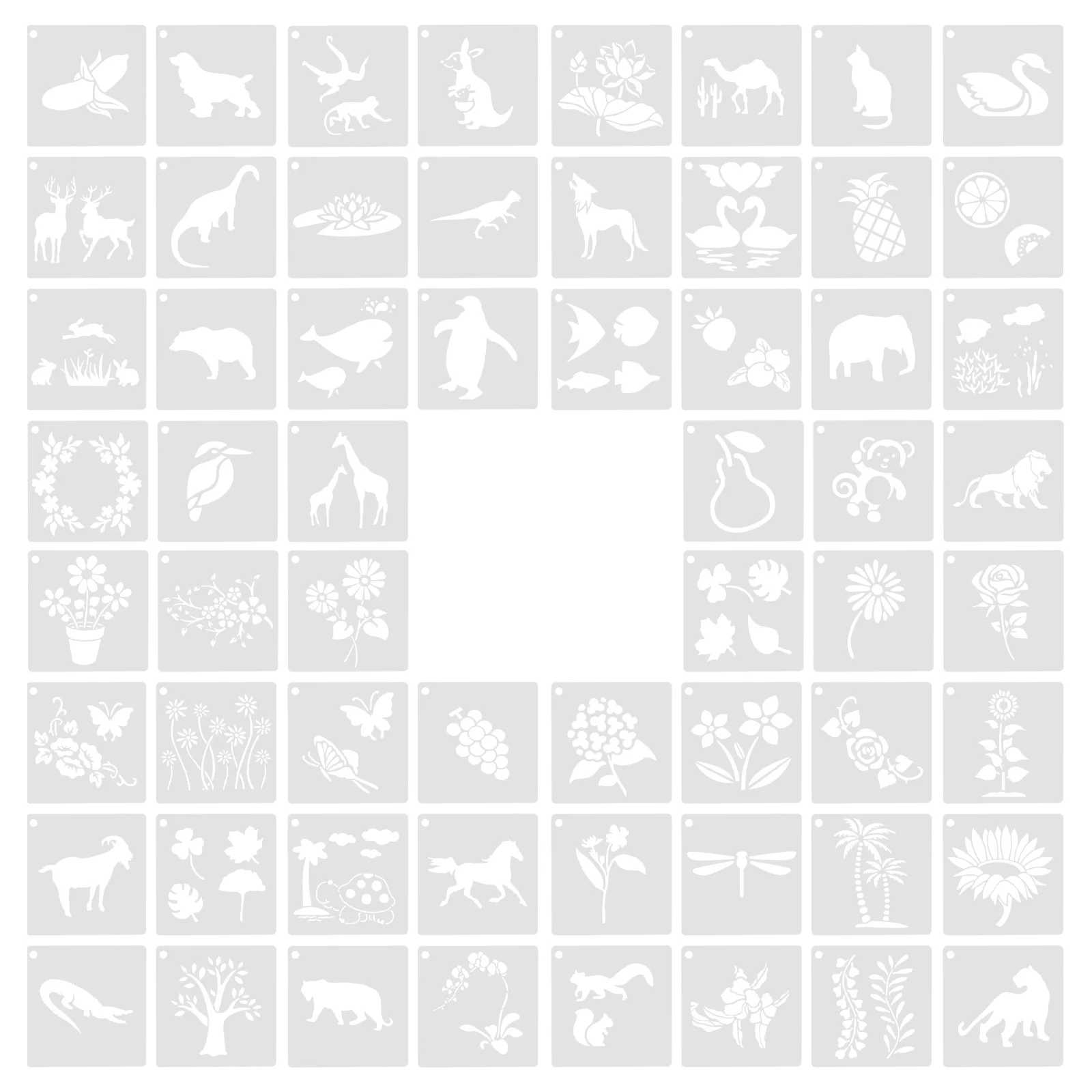 60 Pcs Nature Stencils Drawing Template Animal Wood Burning Ruler White The Pet
60 Pcs Nature Stencils Drawing Template Animal Wood Burning Ruler White The Pet