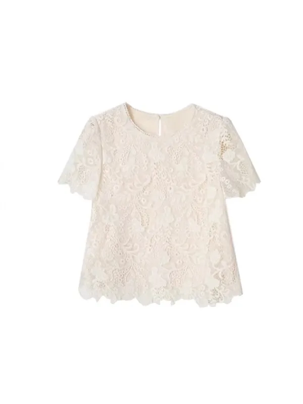 Elegant round Neck Lace Top And Skirt Set Heavy Embroidery French Style Short Sleeve Summer Fashion Women's Two-Piece Outfit
Elegant round Neck Lace Top And Skirt Set Heavy Embroidery French Style Short Sleeve Summer Fashion Women's Two-Piece Outfit