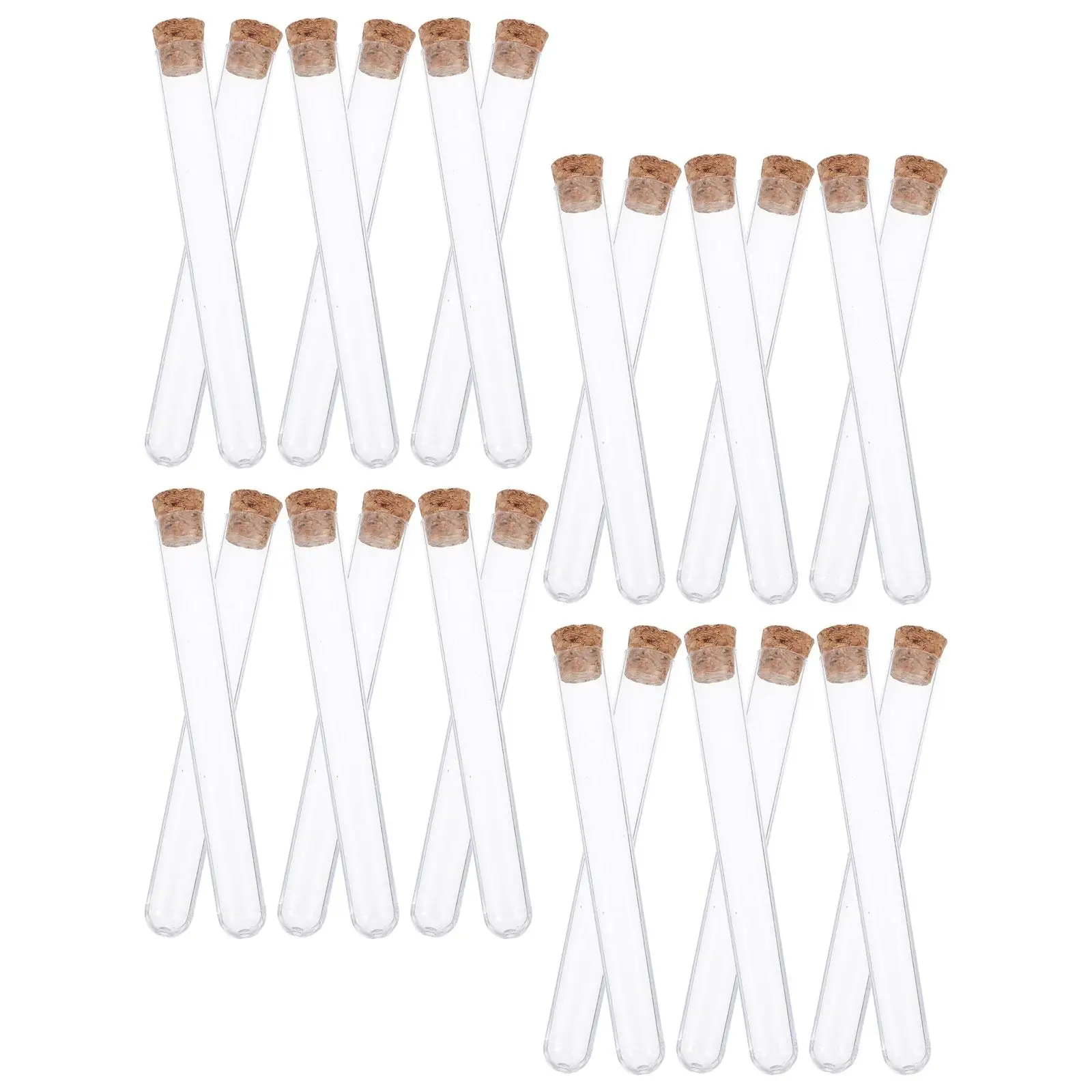 100pcs Hard Plastic Test Tubes 12x100mm Wood Stoppers Portable Science Lab Equipment Liquid Storage Containers Drop Proof
100pcs Hard Plastic Test Tubes 12x100mm Wood Stoppers Portable Science Lab Equipment Liquid Storage Containers Drop Proof