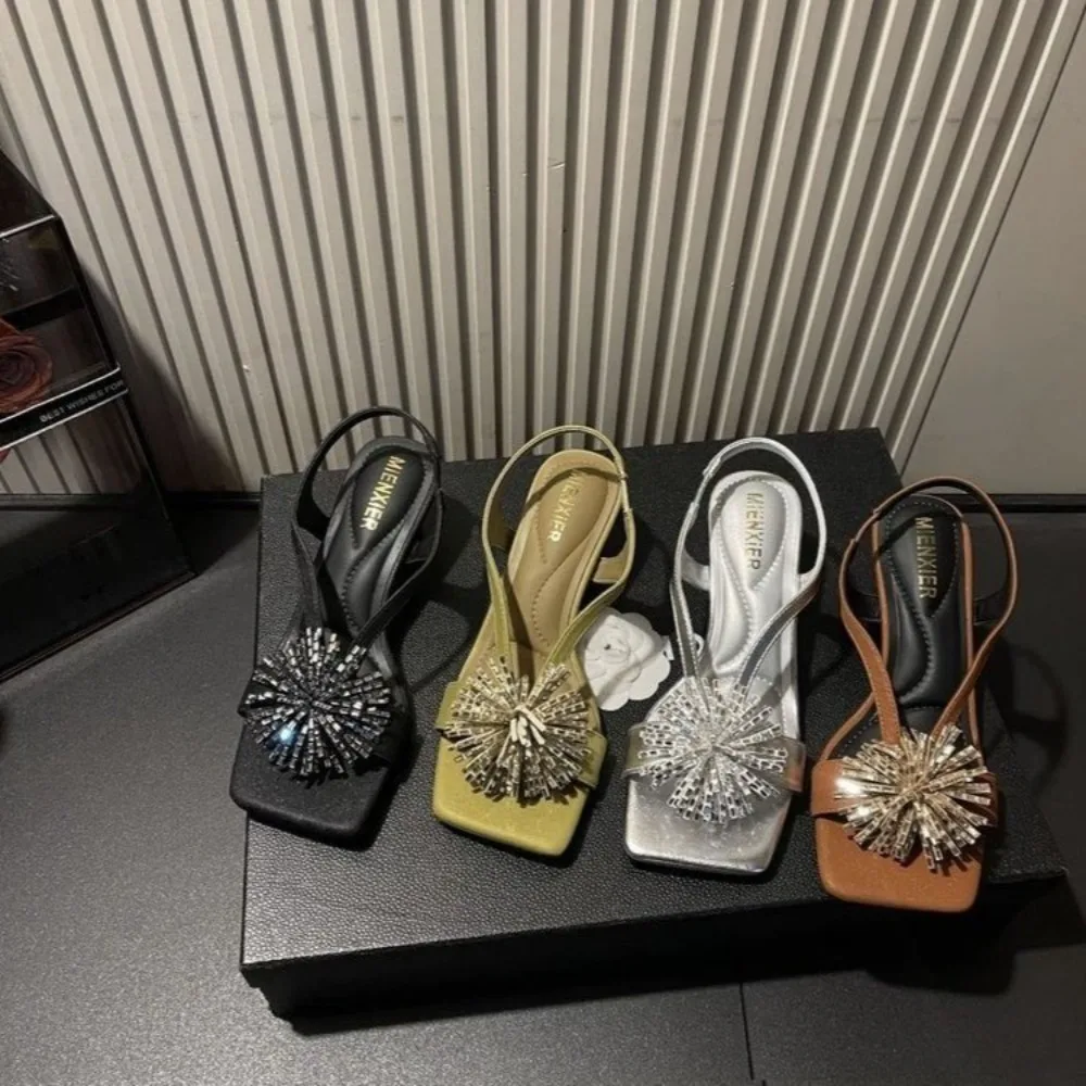 Water Diamond Flower Open Toe Sandals for Women's Outdoor Wear, 2026 Summer New Fairy Slim Heel High-heeled Shoes
Water Diamond Flower Open Toe Sandals for Women's Outdoor Wear, 2026 Summer New Fairy Slim Heel High-heeled Shoes