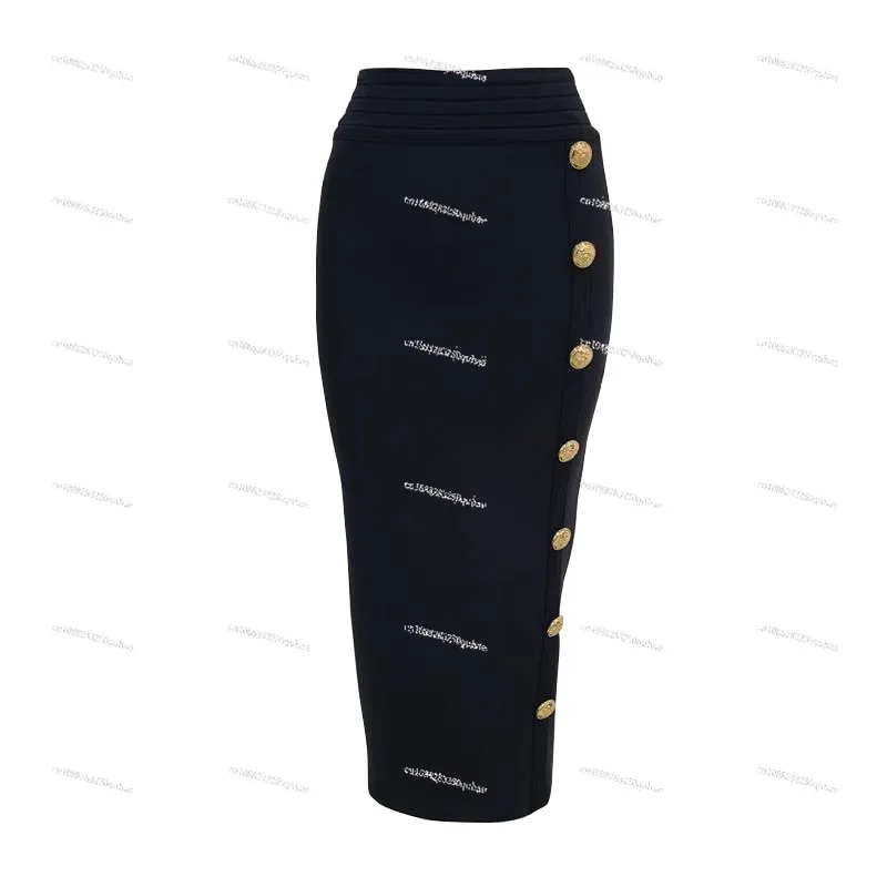 Hot-selling medium and long bandage skirt single-row metal buckle fashion temperament versatile hip skirt
Hot-selling medium and long bandage skirt single-row metal buckle fashion temperament versatile hip skirt