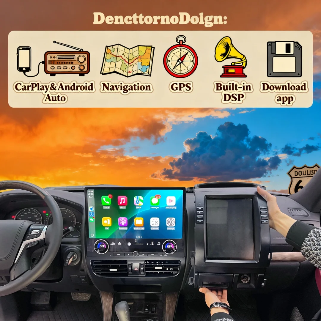 Car Radio For Toyota Land Cruiser Prado 120 LC120 2002-2009 Carplay Stereo Navigation GPS Multimedia Video Player Android 16.8"
Car Radio For Toyota Land Cruiser Prado 120 LC120 2002-2009 Carplay Stereo Navigation GPS Multimedia Video Player Android 16.8"