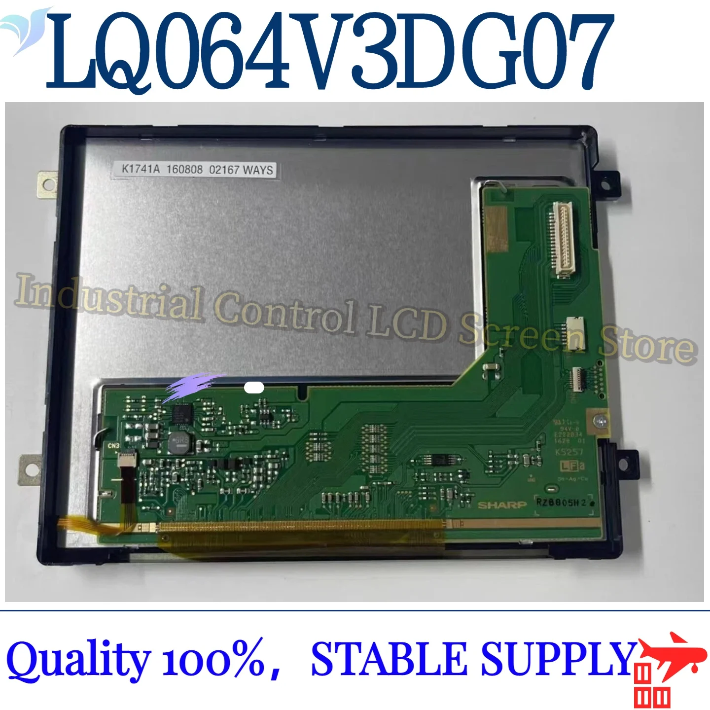 Brand new original 6.4-inch LQ064V3DG07 LCD screen 640 (RGB) × 480
Brand new original 6.4-inch LQ064V3DG07 LCD screen 640 (RGB) × 480