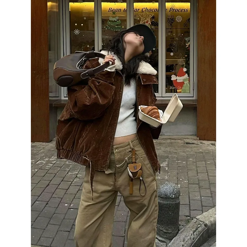 YYAHAHAS American Fashion Retro Maillard Brown Denim Jacket Women's 2025 Winter New Versatile Jacket Top
YYAHAHAS American Fashion Retro Maillard Brown Denim Jacket Women's 2025 Winter New Versatile Jacket Top