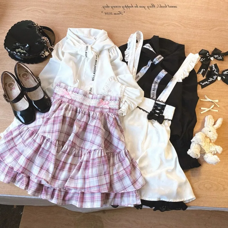 2026 New Arrival Sweet Girls Mass Production Type Bow Short Suspender Skirt White High Waist Pearl Heart Strap Skirts
2026 New Arrival Sweet Girls Mass Production Type Bow Short Suspender Skirt White High Waist Pearl Heart Strap Skirts