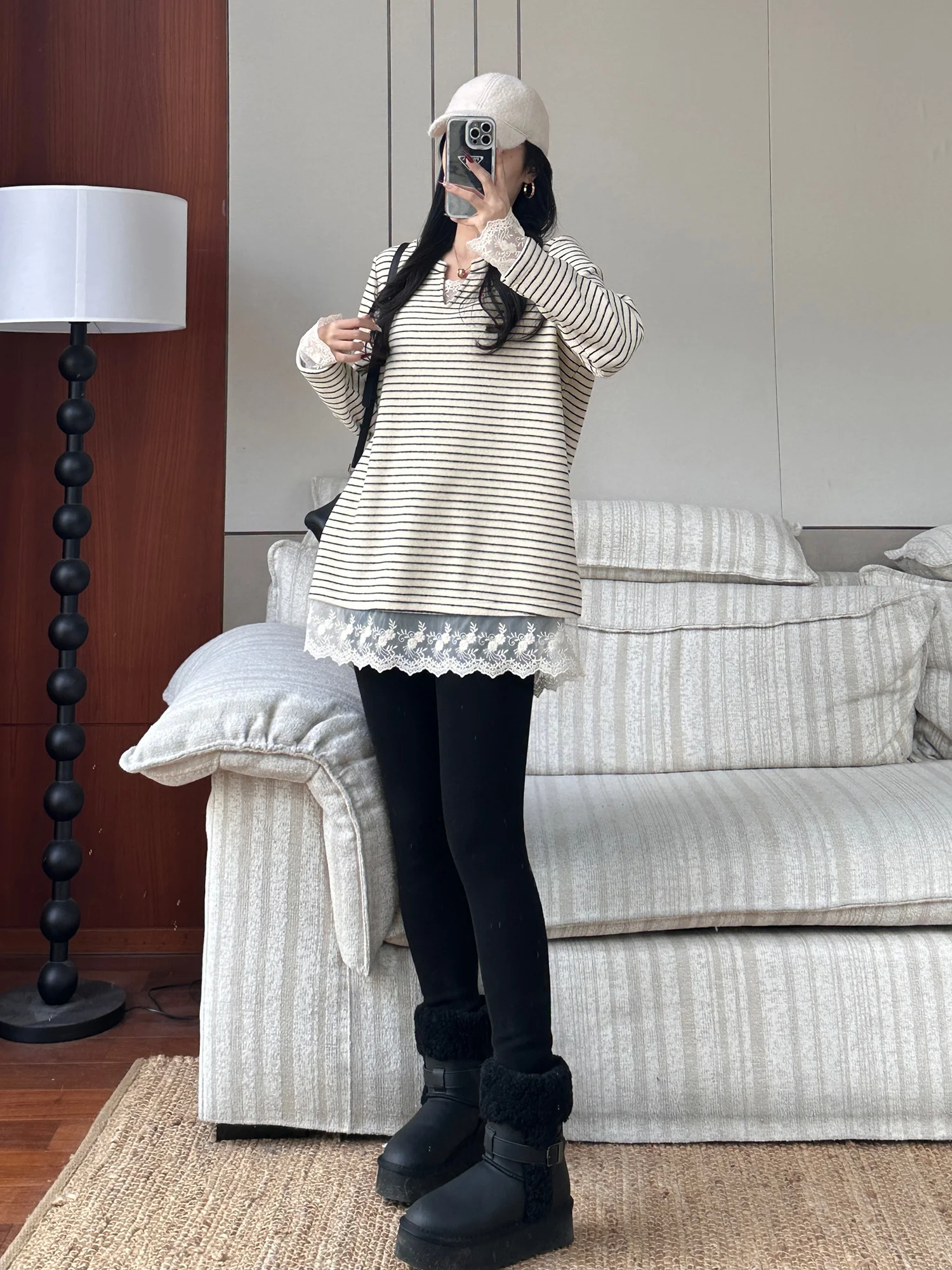 Mei Wool Silk T-irt Waterdrop Collar Patchwork Spring Summer Ladies Casual Wear Breathable Long Sve Mid-Length Top
Mei Wool Silk T-irt Waterdrop Collar Patchwork Spring Summer Ladies Casual Wear Breathable Long Sve Mid-Length Top