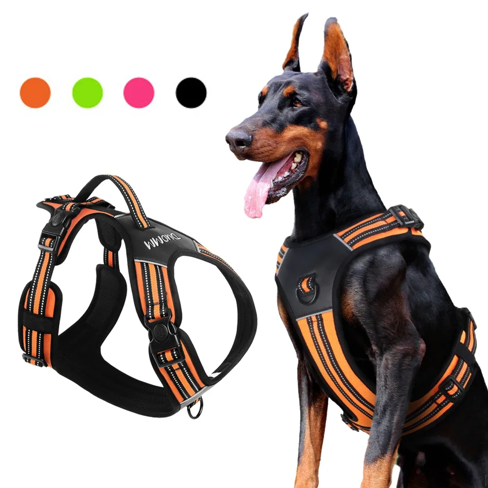 Strong Dog Vest Harness with Handle Reflective No Pull Pet Chest Straps for Small Large Dogs Outdoor Walking Training Supplies
Strong Dog Vest Harness with Handle Reflective No Pull Pet Chest Straps for Small Large Dogs Outdoor Walking Training Supplies