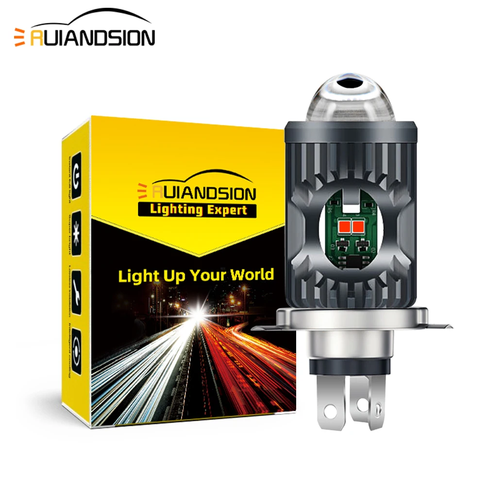 1Pcs Motorcycle H4 BA20D LED For Suzuki GSX Headlight 12-80V Hi/Lo Beam Light Lens Fog Lamps Signal Lights Fit ATV UTV Motorbike
1Pcs Motorcycle H4 BA20D LED For Suzuki GSX Headlight 12-80V Hi/Lo Beam Light Lens Fog Lamps Signal Lights Fit ATV UTV Motorbike