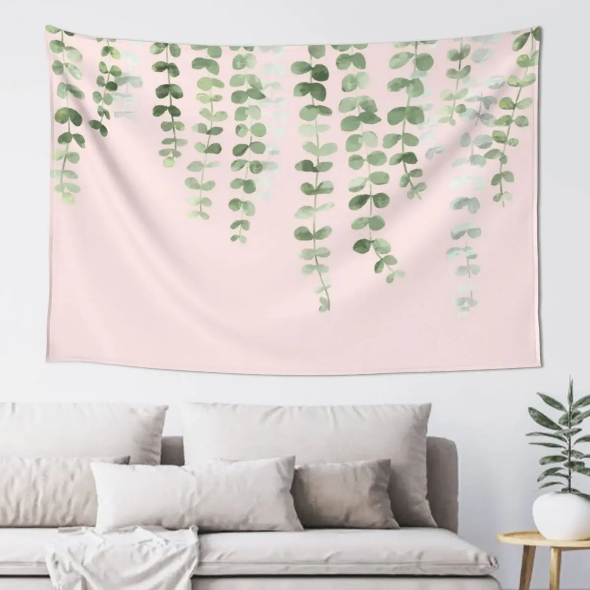 Eucalyptus Watercolor Pink Tapestry Room Aesthetic Room Design Tapestry 
Eucalyptus Watercolor Pink Tapestry Room Aesthetic Room Design Tapestry