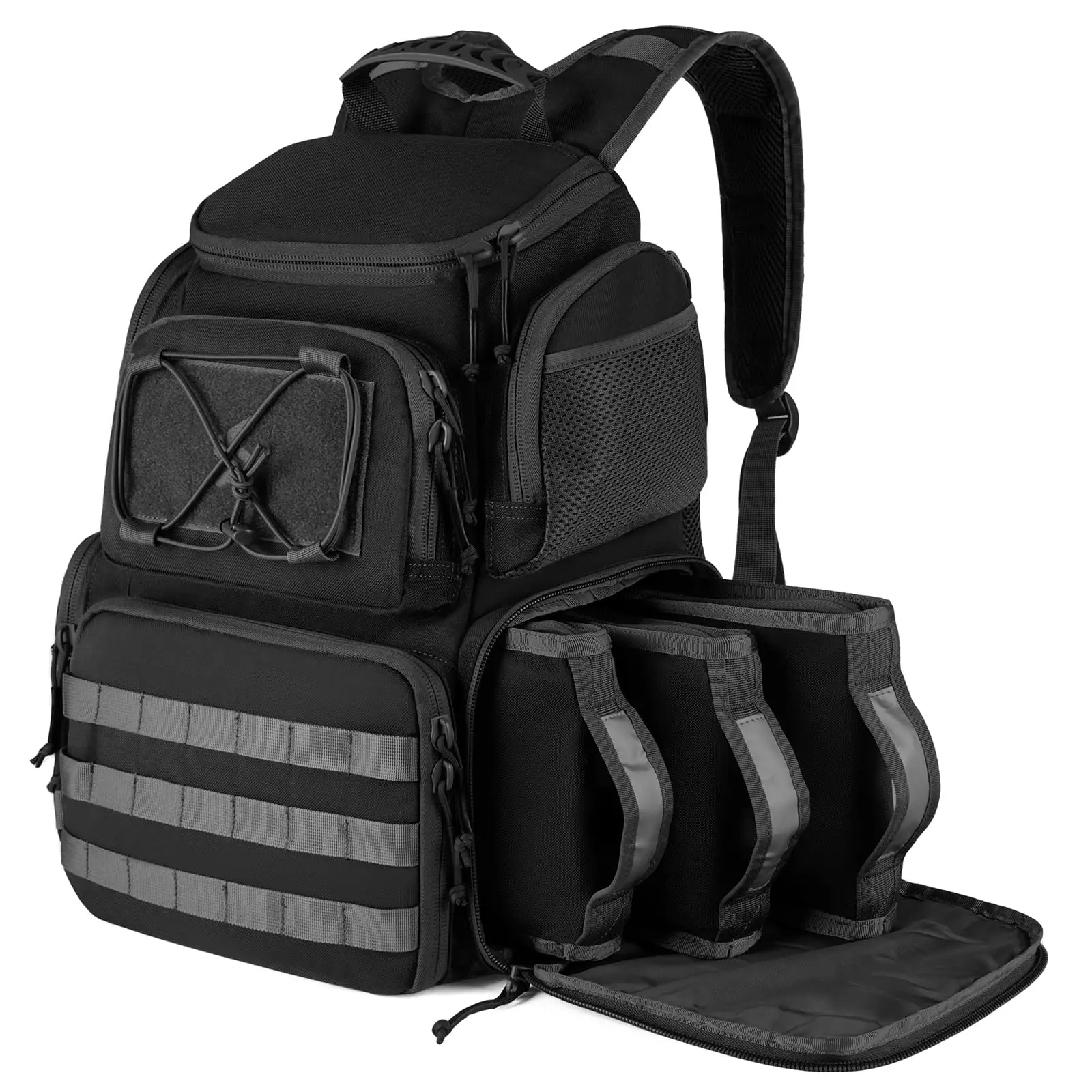 Tactical Backpack for Handguns Ammo Gun Cases Bag with 3 Pistol Carrying Cases Large capacity pistol bag for Hunting Shooting
Tactical Backpack for Handguns Ammo Gun Cases Bag with 3 Pistol Carrying Cases Large capacity pistol bag for Hunting Shooting