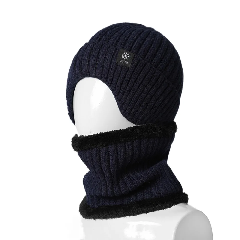 Fashion Thick Hat Scarf Set Neck Warm Knitted Beanie Hat Solid Color Keep Warm Ear Protection Hat Winter
Fashion Thick Hat Scarf Set Neck Warm Knitted Beanie Hat Solid Color Keep Warm Ear Protection Hat Winter